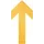 Verwijderbare vloersticker pijlvorm