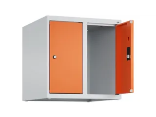 opzetkast,v. locker,2vak.,vak B 250mm,HxBxD 500x500x500mm,vleugeldeur - 2