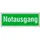 Vluchtroute-aanvullend bord,nooduitgang,harde PVC,groen/wit