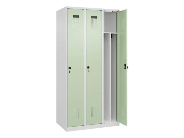 locker voor scheiding van kleding,HxBxD 1850x900x500mm,3vak