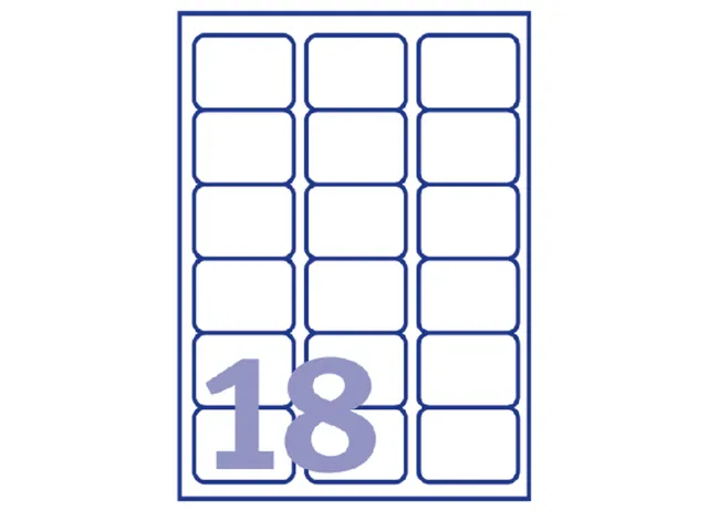 Adresetiket Avery J8161-10 63.5x46.6mm Inkjet Wit 180 stuks