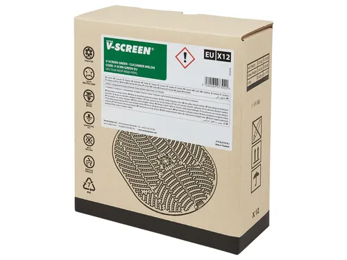 Urinoirmat V-screen Cucumber Melon 12 stuks