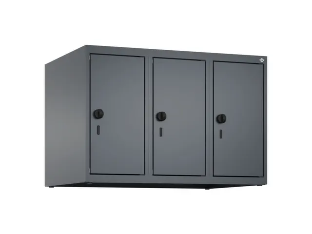 opzetkast,v. locker,3vak.,vak B 250mm,HxBxD 500x750x500mm,vleugeldeur