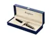Stylo plume Waterman Hémisphère Noir Laqué GT Fin encre bleue