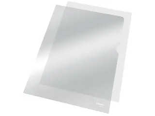 Insteekmap L-model Esselte standaard copy safe 0.11mm PP A4 transparan - 3