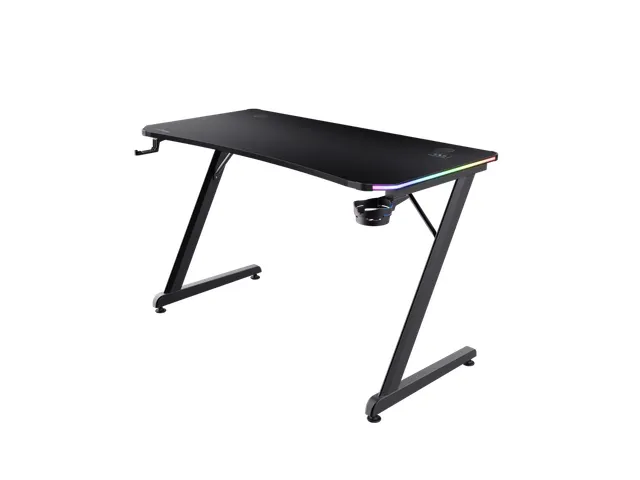 GXT 709 LUMINUS RGB-led Gaming Desk Zwart 120x60x74cm