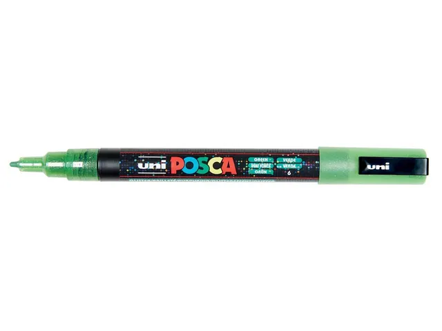 Posca Paintmarker Pc-3m Glitter Donkergroen