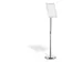 Support information sur pied avec cadre clipsable A4 aluminium