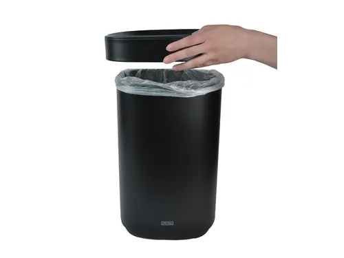 Afvalbak Desq 6112.09 Open inworp 20 liter Metaal Zwart