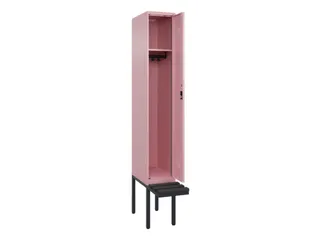 locker met bank,HxBxD 2120x300x815mm,1vak,vak B 300mm,cilinderslot - 1