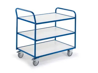 tafelwagen,draagverm. 250kg,3etage(s),laadvl. LxB 790x490mm,houtetage - 3
