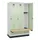 locker met bank,HxBxD 1950x1200x815mm,3vak,vak B 400mm,draaigrendel