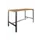 Domino Basic statafel 120x80cm 110cm Havana Kersen 25mm Zwart