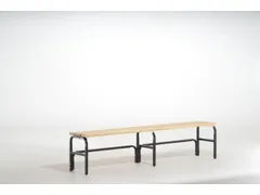 omkleedbank HxLxD 450x2000x350mm houten lijst RAL7016 antraciet