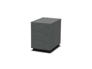 mobiel ladeblok,HxBxD 600x430x600mm,3lade(n),MS-donkergrijs - 1