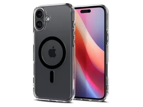 Spigen Ultra Hybrid MagSafe iPhone 16 hoesje zwart