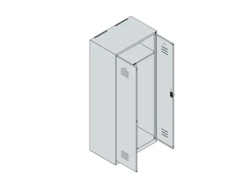 PBM-locker,HxBxD 1850x800x500mm,2vak,vak B 400mm,cil.-slot