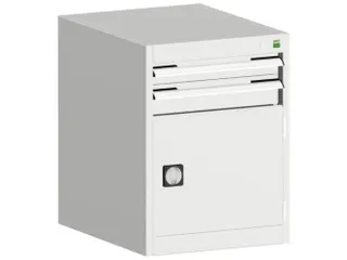 ladekast HxBxD 700x525x650mm 2laden RAL7035 front RAL7035 - 1