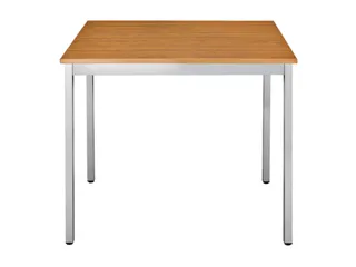 Tafel Vierkant 70x60 Cm Rechthoekig Frame Aluminium Blad Kersenhout - 1