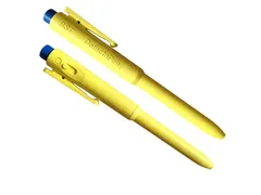Stylo détectable rétractable BST J800 Jaune encre bleu 25 pièces