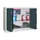Ruime Vouwdeurkast 1000x1200x600mm 2legborden Ral7035 Front Ral7016
