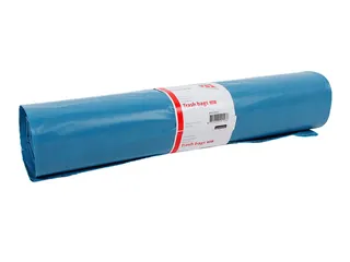 Afvalzak Quantore LDPE T60 120L blauw extra stevig 70x110cm rol à 20s - 1