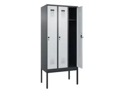 locker,HxBxD 2120x900x500mm,3vak,vak B 300mm,draaigrendel