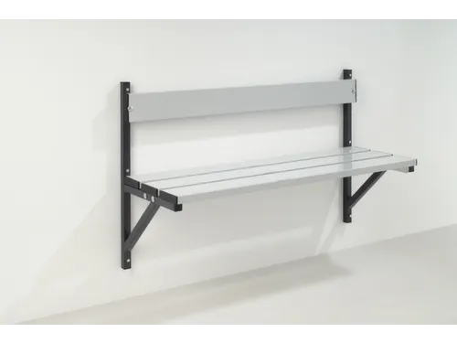 wandbank HxLxD 710x1015x360mm aluminium lijsten frame staal RAL7016
