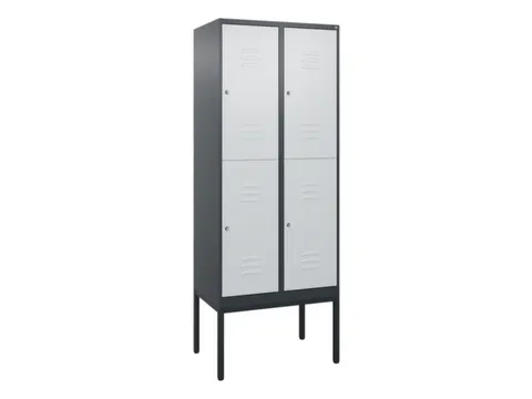dubbeldekse locker,HxBxD 2120x800x500mm,2x2vak.,vak B 400mm