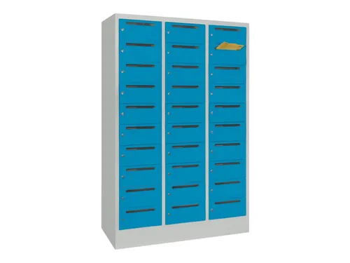 Postsorteerkast 1850x1230x500mm 3x10 Vakken Ral7035 Front Ral5012