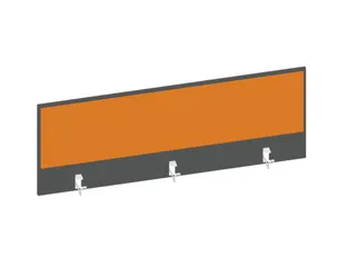 baliepaneel bureau aanbouw achter MS-donkergrijs BN3005-geel 1400mm - 1