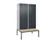 locker voor scheiding van kleding,HxBxD 2120x1200x815mm,4vak