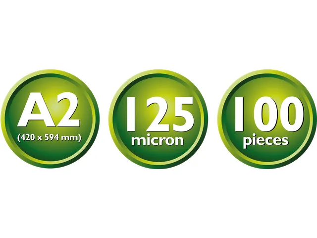 Lamineerhoes A2 Formaat 125 micron 100 Stuks