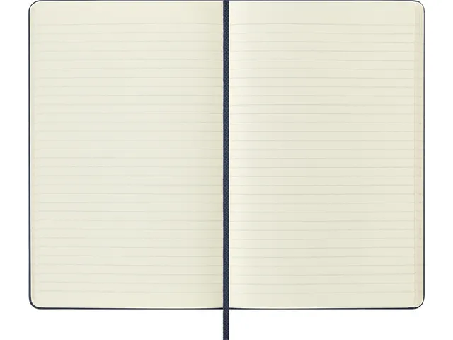 Notitieboek Moleskine large 130X210mm lijn hard cover sapphire blue