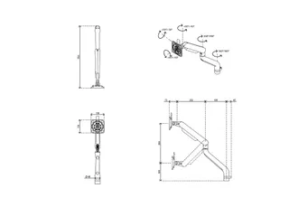 Viewprime Plus Monitorarm 65.110 Wit - 5