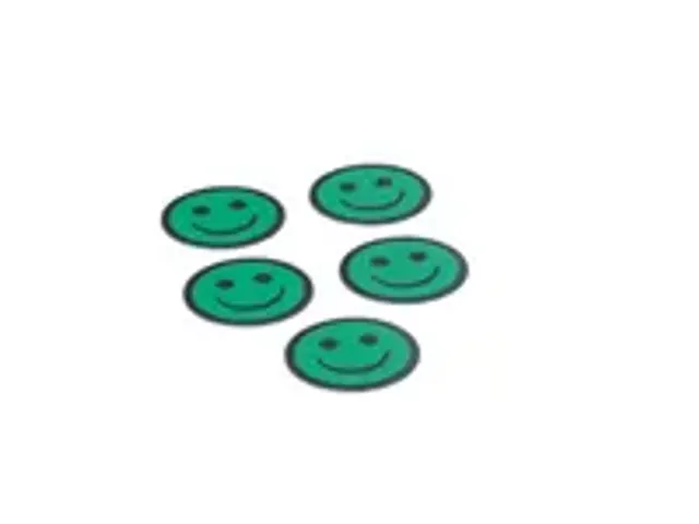 OUTLET Impressiemagneetfolie Face Groen Ø50mm x 0,85mm