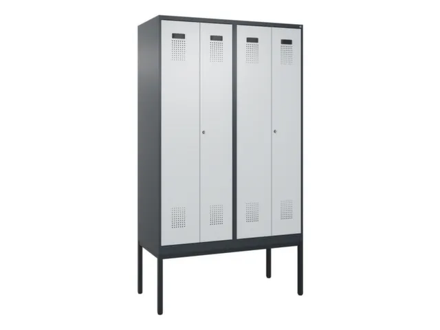 locker voor scheiding van kleding,HxBxD 2120x1200x500mm,4vak