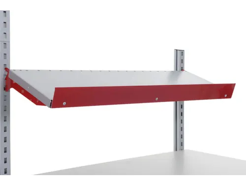 aanslagrand,v. paktafel,aanbouw van voren,B 1600mm,staal,RAL3003