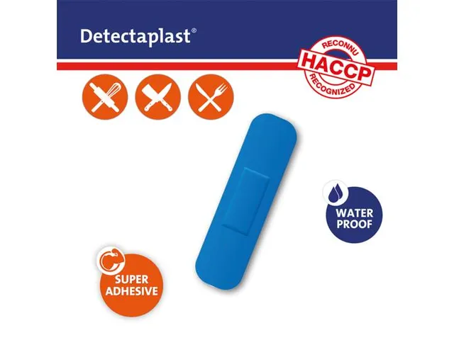 Pansement Detectaplast 8140 universal hydrofuge bleu 19x72mm 100pcs