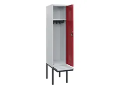 locker met bank,HxBxD 1950x400x815mm,1vak,vak B 400mm,cilinderslot