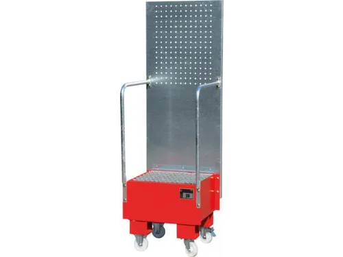 verrijdbare opvangbak,v. 1x60l vat,opvangvol. 60l,HxBxD 1775x590x570mm