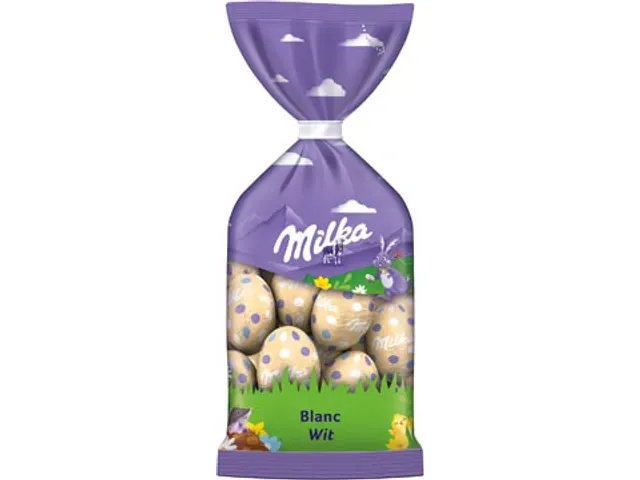 Milka Paaseitjes Wit Zakje van 100 Gram