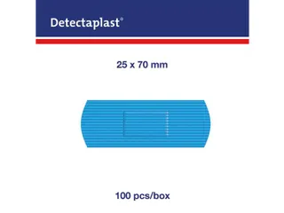 Detectaplast 8025 Pleister waterafstotend blauw 25x72mm 100 Stuks - 4