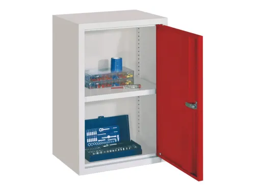 Hangkast 600x400x300mm 1 Verstelbaar Legbord Ral 7035 Front Ral 3000