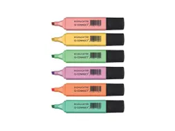 Markeerstift Pastel Assorti 6 Stuks