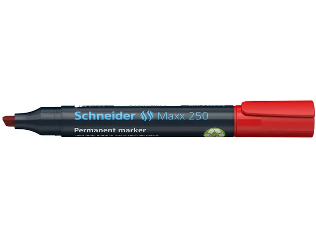 Marker Schneider Maxx 250 permanent beitelpunt rood