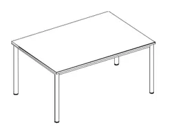 In hoogte verstelbaar bureau,HxBxD 720-840x2000x1000mm,MP-lichtgrijs