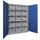 zwaarlastkast met openslaande deuren,RAL7035,front RAL6011