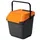 Easymax Afvalbak 35 Liter Grijs Oranje