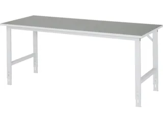 werkbank,HxBxD 760-1080x2000x800mm,houtblad,m. linoleumlaag - 1